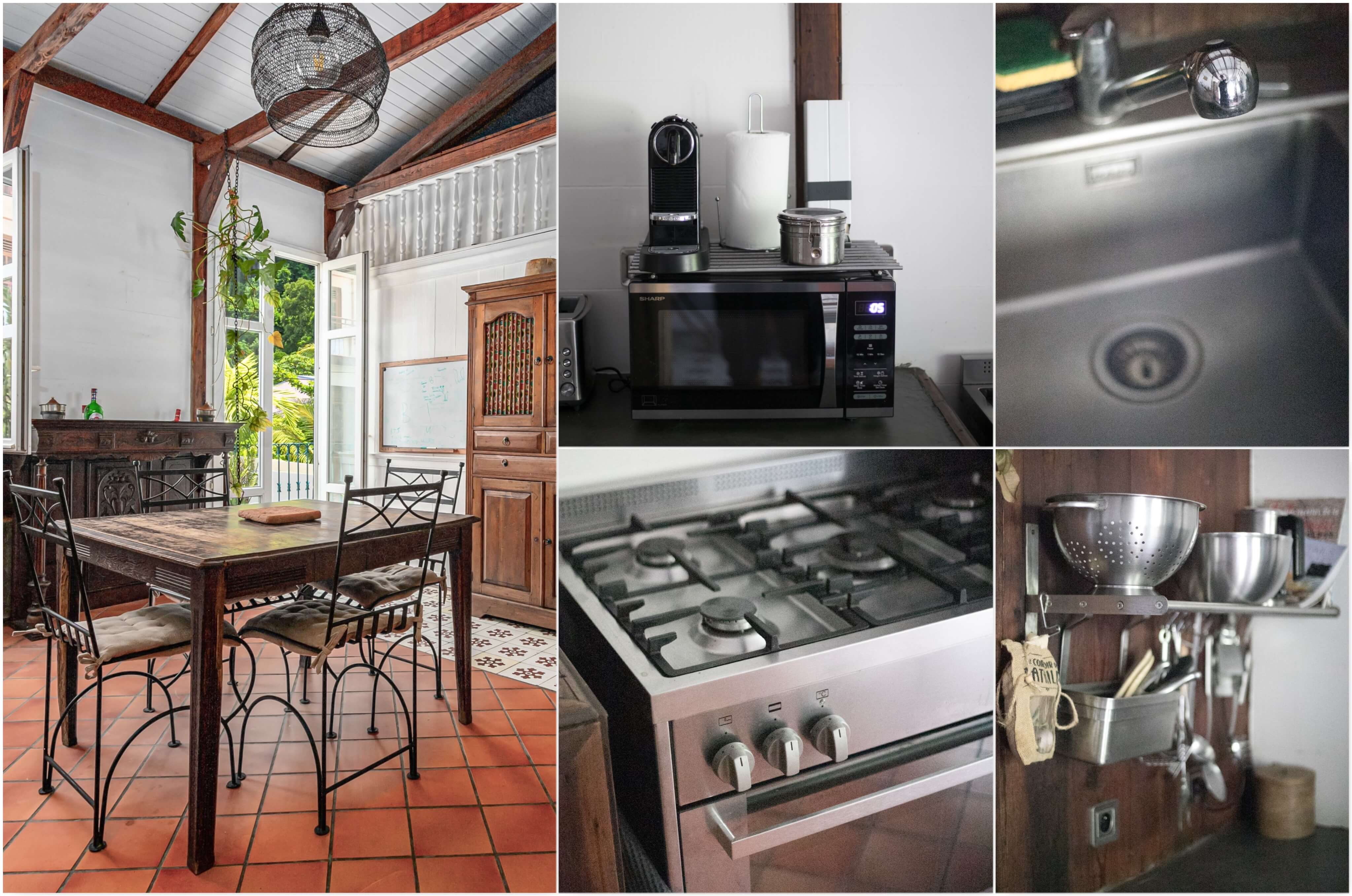 Salle de bain avec douche de la maison de vacances