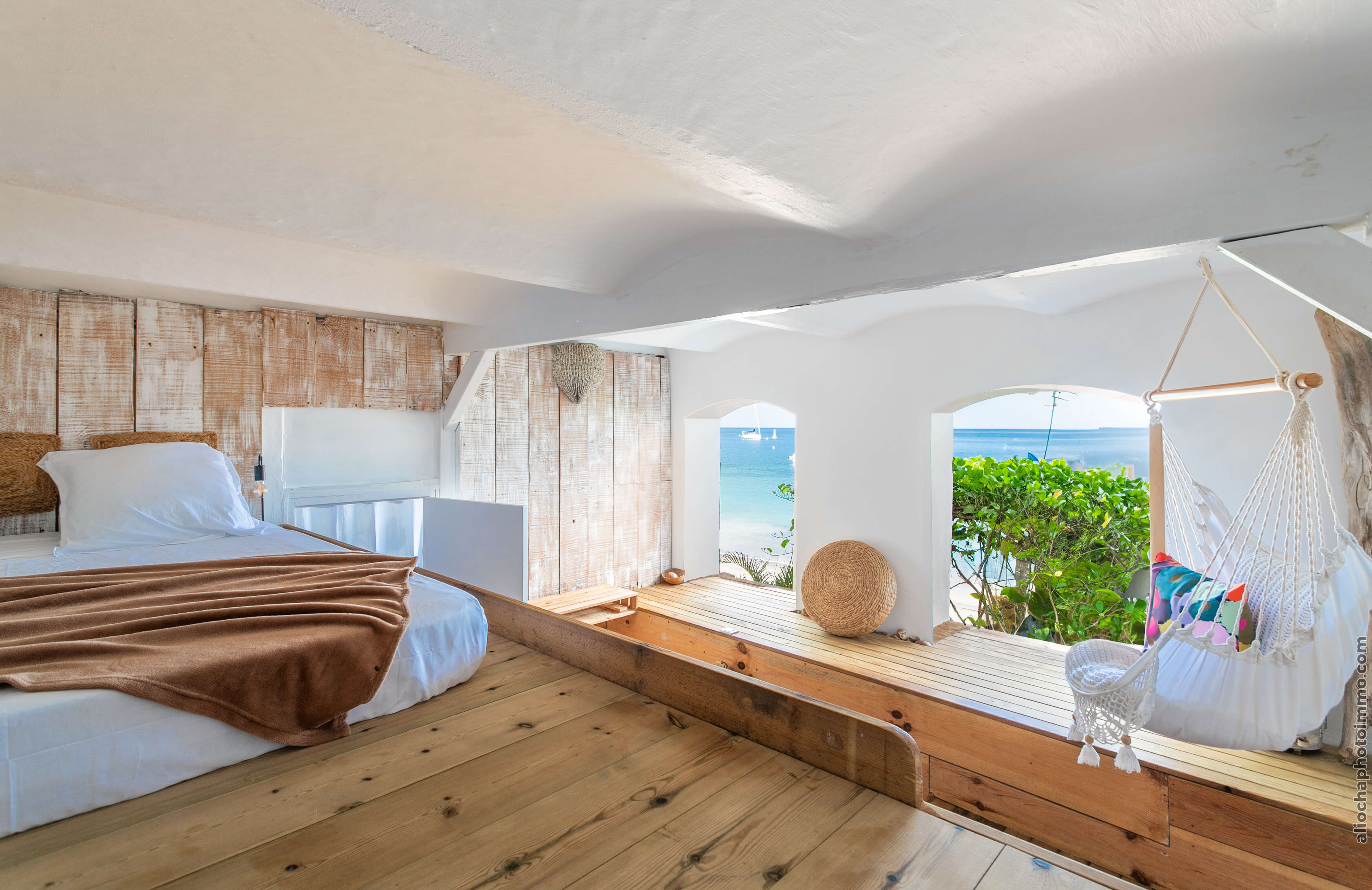 Accès direct à la plage depuis la Maison Manman dlo, Saint-Pierre, Martinique